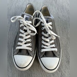 Converse All Star Brand Men’s Gray Lace-up Sneakers Size 10